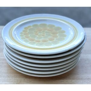 Franciscan Sundance Vtg Set of 7 Salad Plates 8.5" Retro Earthenware 103-73 USA